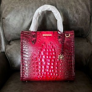 NWT Brahmin Caroline in Rose ombre Melbourne leather!!